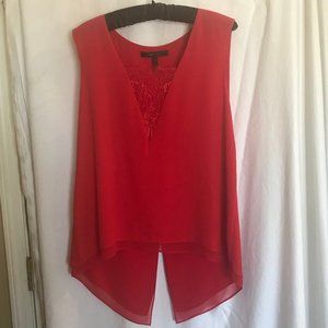 BCBG layered plunge top